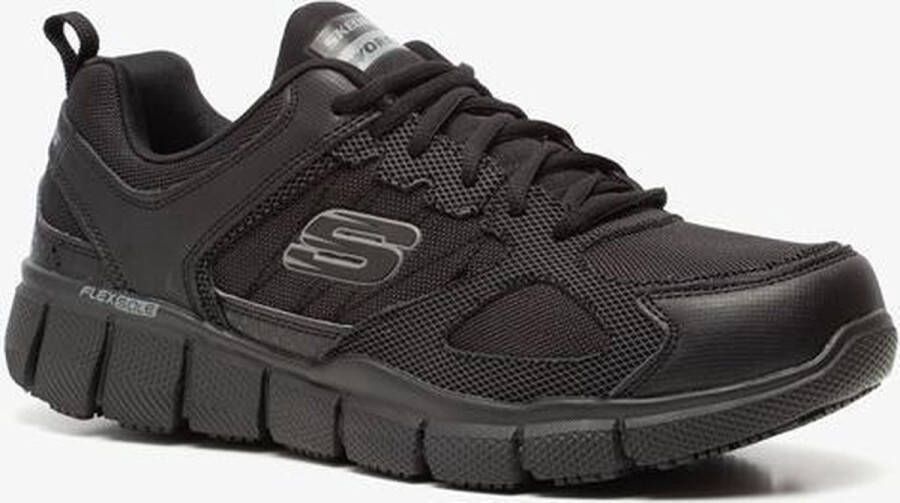 Skechers Work Telfin Sanphet SR werkschoenen zwart Heren Leer