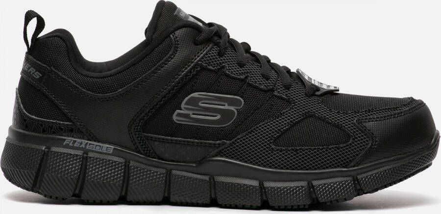 Skechers Work Telfin Sanphet SR werkschoenen zwart Heren Leer