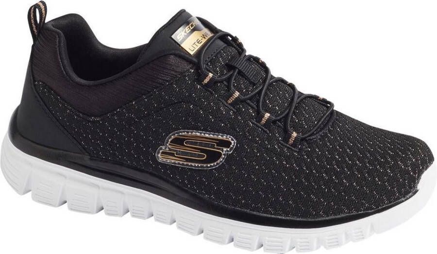 Skechers best sale zwarte sneakers