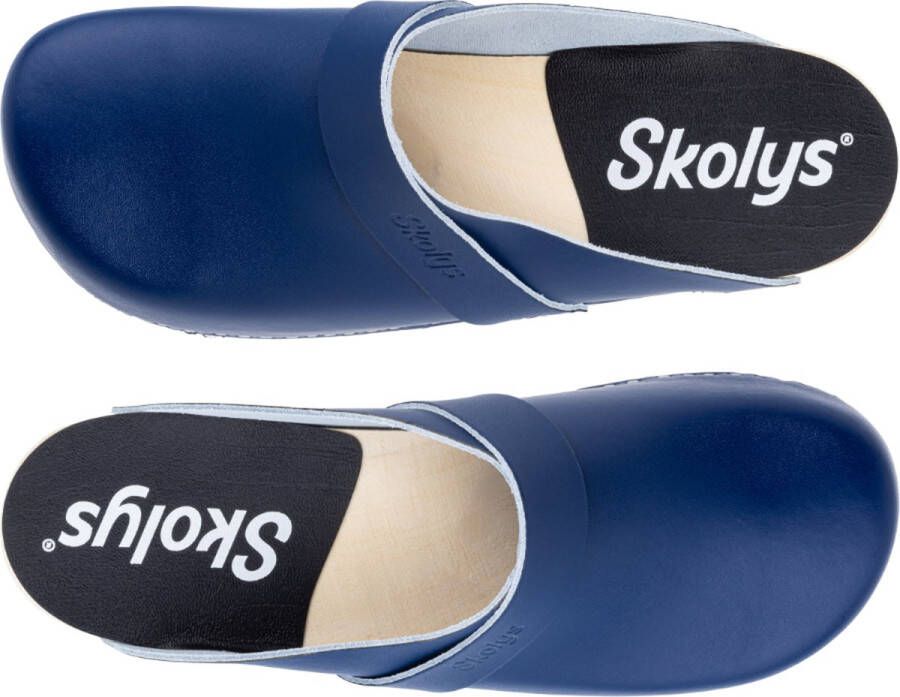 Skolys W-320.07 klompen clogs tuinklompen werkklompen dames verpleegkundige ziekenhuis instap marine blauw - Foto 2