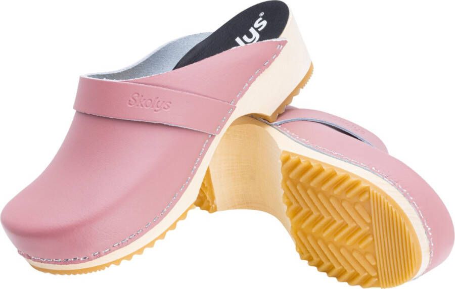 Skolys W-320.11 klompen dames medische clogs tuinklompen werkklompen verpleegkundige ziekenhuis instap pastel roze