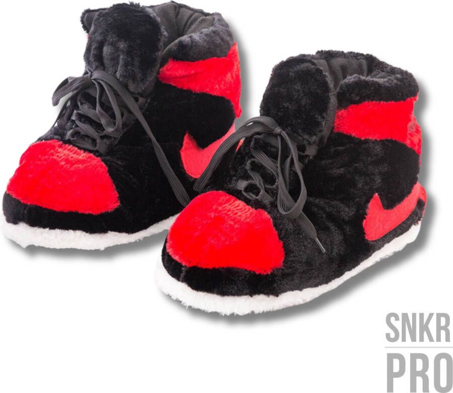 SNKR-PRO Sneaker Sloffen Sneaker Pantoffels Zwart-Rood One Jordan Sloffen Jordan Pantoffels