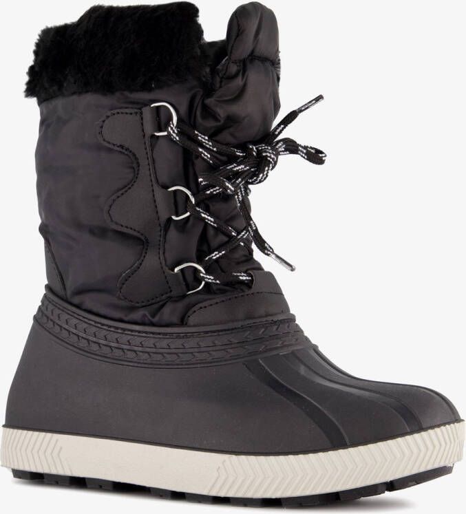 Snowfun gevoerde kinder snowboots zwart Moonboots