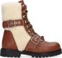 So Jamie Bruin Tinten Cosy Veterboots Laarzen Met Veters Meisjes Cognac - Thumbnail 2