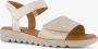 Softline dames sandalen beige goud - Thumbnail 1