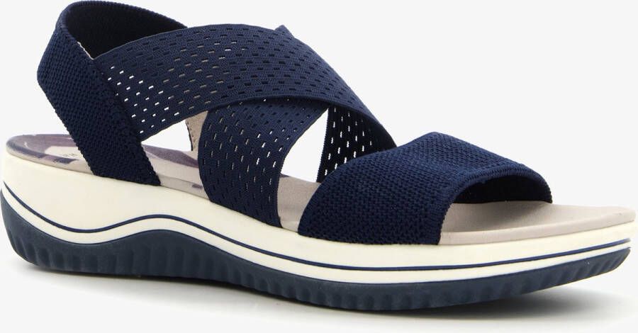 Softline dames sandalen met elastische bandjes Blauw