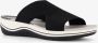 Softline dames slippers zwart wit - Thumbnail 3