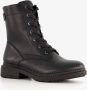 Softline dames veterboots zwart - Thumbnail 1