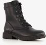 Softline dames veterboots zwart - Thumbnail 1