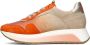 Softwaves 8.94.01 Lage sneakers Leren Sneaker Dames Oranje - Thumbnail 1