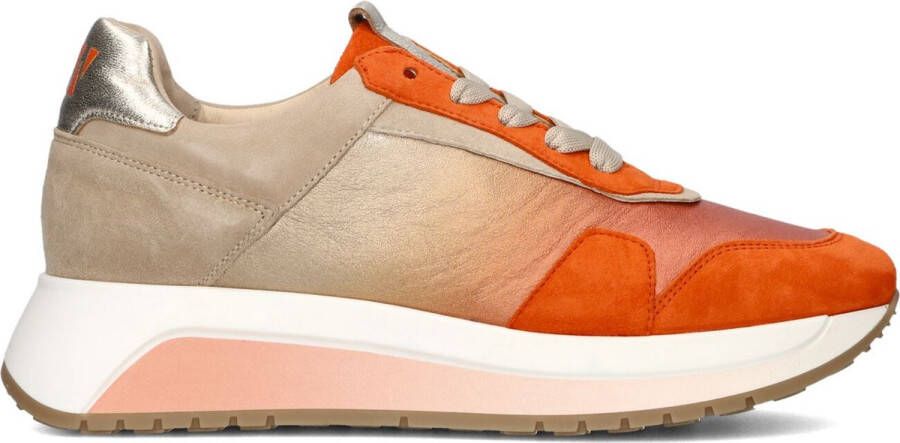 Softwaves 8.94.01 Lage sneakers Leren Sneaker Dames Oranje