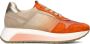 Softwaves 8.94.01 Lage sneakers Leren Sneaker Dames Oranje - Thumbnail 1