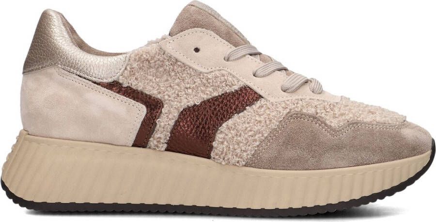 SOFTWAVES Lage Sneakers Dames 8.95.05 Maat: 36 Materiaal: Suède Kleur: Beige