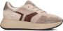 SOFTWAVES Lage Sneakers Dames 8.95.05 Maat: 37 Materiaal: Suède Kleur: Beige - Thumbnail 1