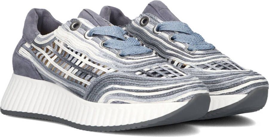 Softwaves Ariana Lage sneakers Leren Sneaker Dames Blauw