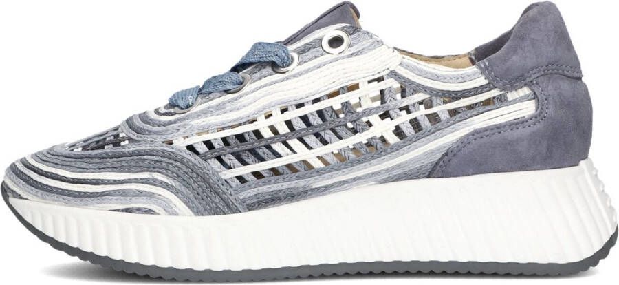 Softwaves Ariana Lage sneakers Leren Sneaker Dames Blauw