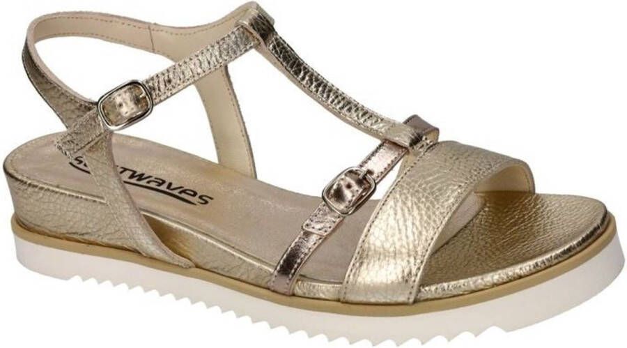 Softwaves -Dames goud sandalen