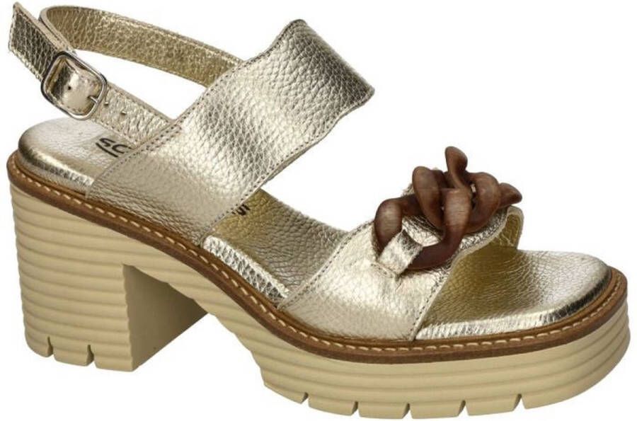 Softwaves -Dames goud sandalen