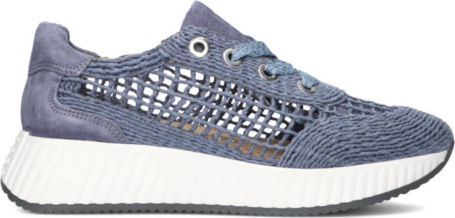 SOFTWAVES Lage Sneakers Dames 8.95.04 Maat: 38 5 Materiaal: Suède Kleur: Blauw