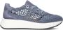 SOFTWAVES Lage Sneakers Dames 8.95.04 Maat: 38 5 Materiaal: Suède Kleur: Blauw - Thumbnail 1