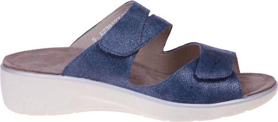 Solidus Gina Serenity Blauwe Slipper G-leest