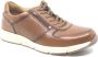 Solidus Solid 30153 Cognacbruine extra brede heren sneakers wijdte K - Thumbnail 2