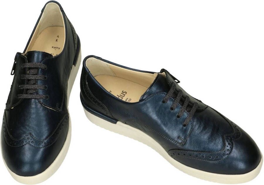 Solidus Solid Dames blauw donker lage gesloten schoenen