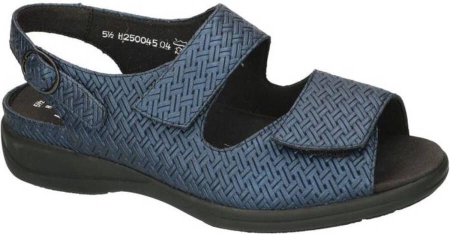 Solidus Solid Dames blauw donker sandalen