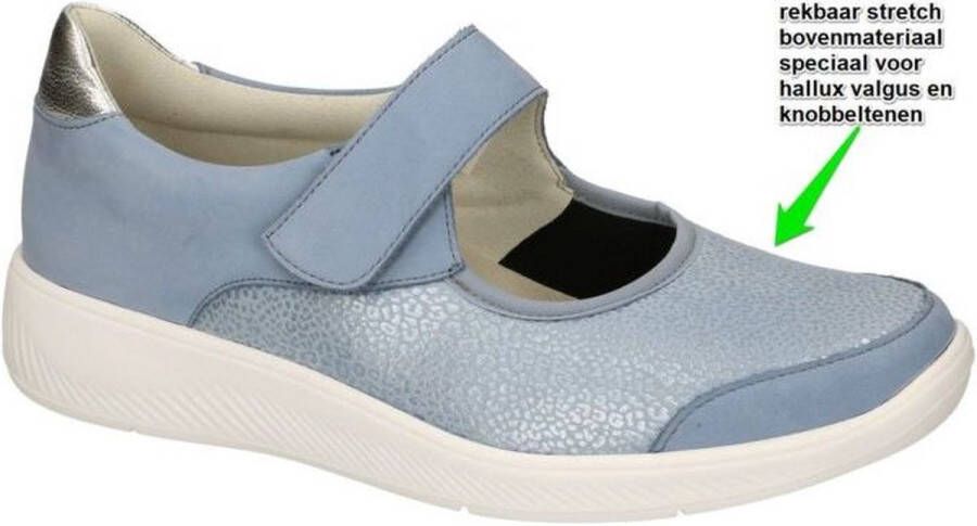 Solidus Solid Dames blauw licht ballerina's & mocassins