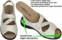 Solidus Solid Dames zilver sandalen - Thumbnail 1