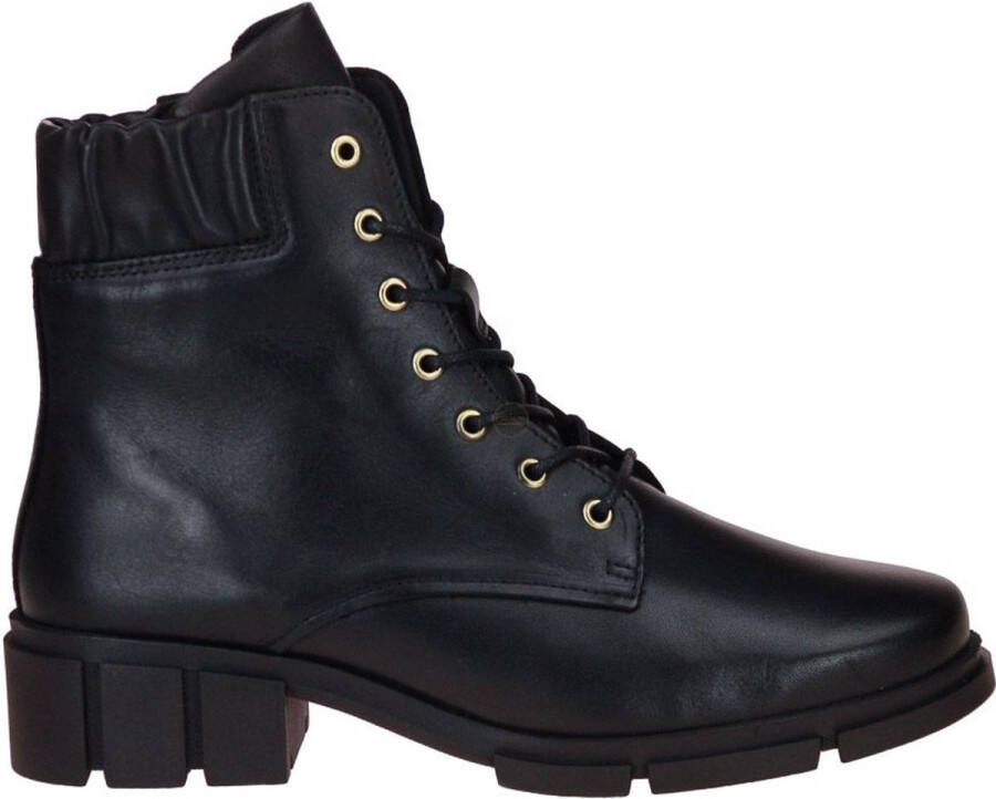 Solidus Solid 01078 Zwarte stoere dames veterboot wijdte HK