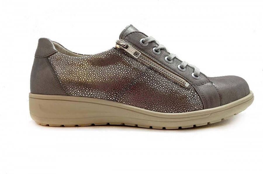 Solidus Dames Veterschoenen Heaven 27001-40448 Taupe Metallic (36 5)