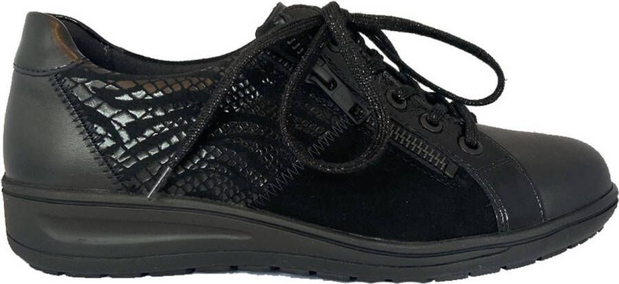 Solidus Solid H dames veterschoenen sportief (4 5) zwart