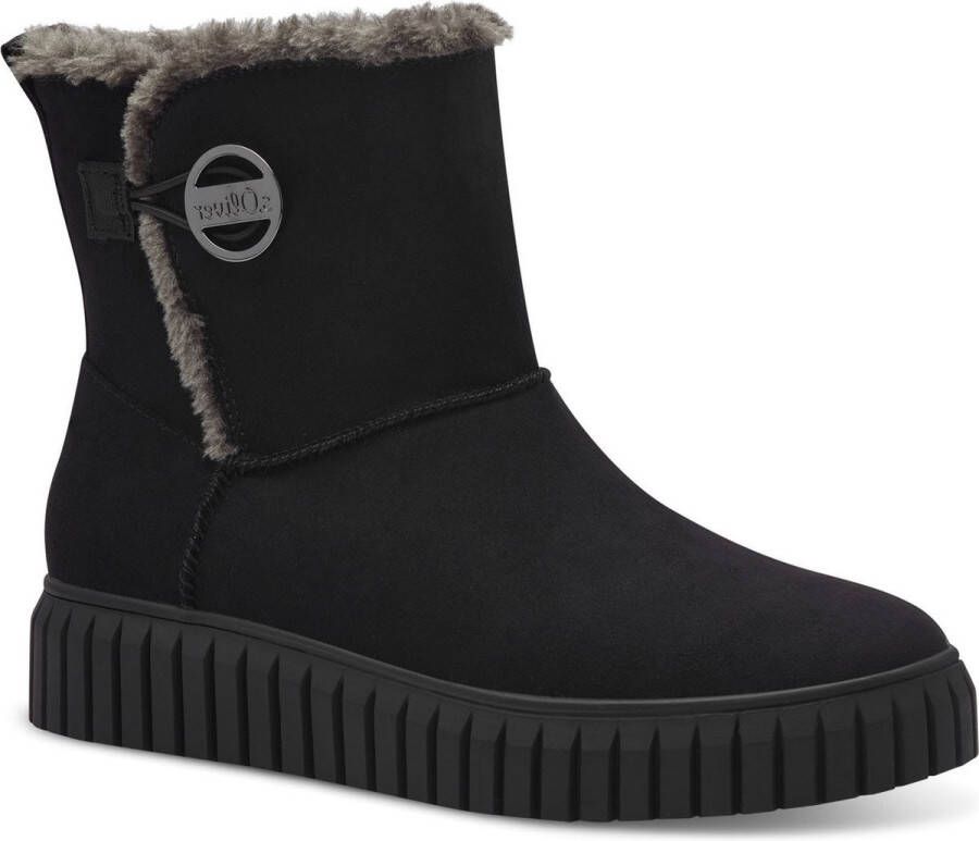 S.Oliver Zwarte Casual Gesloten Booties Vrouwen Black Dames