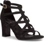 S.Oliver Sandalen Glitter zwart Textiel - Thumbnail 1