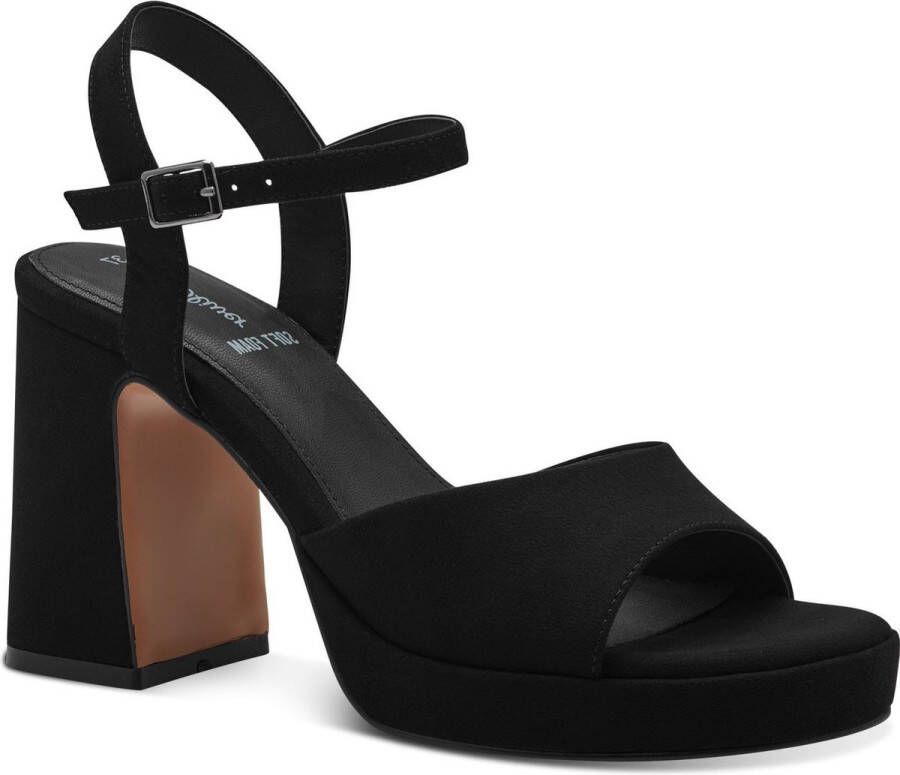 S.Oliver Elegante Zwarte Platte Sandalen Vrouwen Black Dames