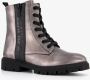 S.Oliver dames veterboots metallic grijs - Thumbnail 1