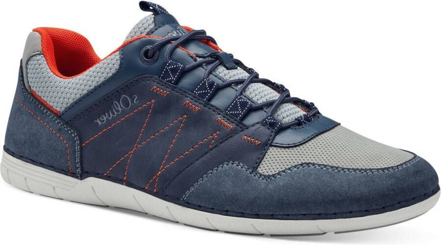 S.Oliver Blauwe Sneakers voor Mannen Multicolor Heren