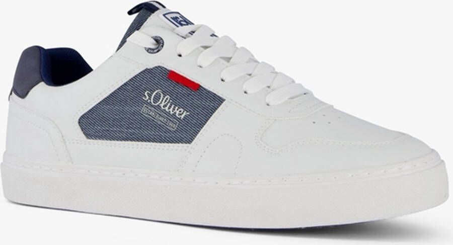 s.Oliver heren sneakers wit blauw