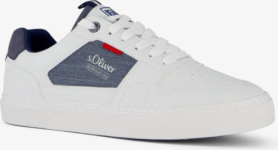 s.Oliver heren sneakers wit blauw