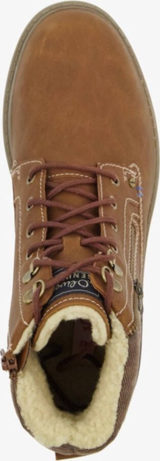 S.Oliver heren veterboots bruin cognac