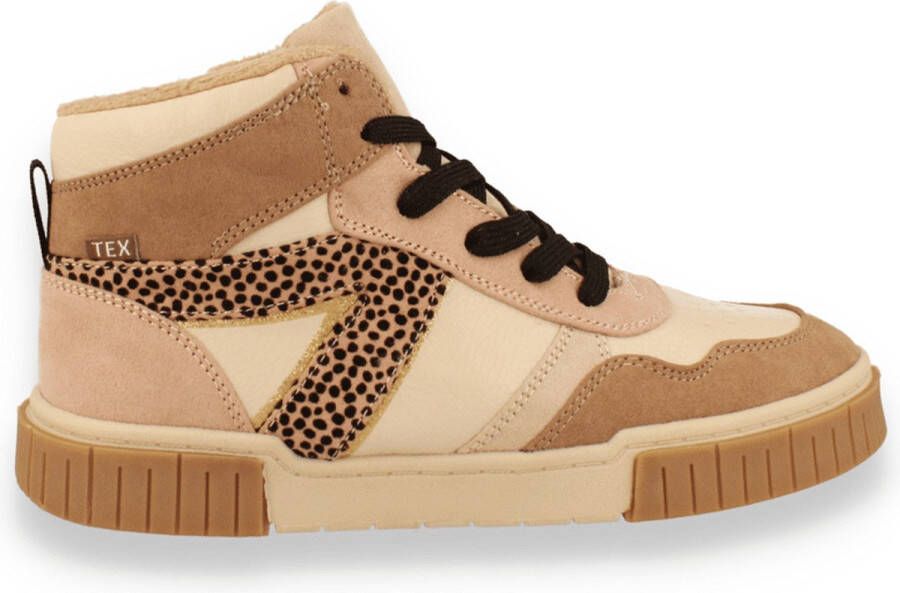 s.Oliver Meisjes Sneaker Hoog Beige Comb BEIGE