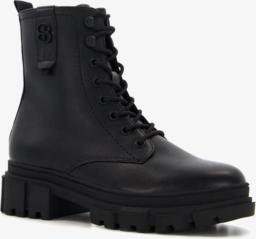 s.Oliver s. Oliver dames veterboots zwart