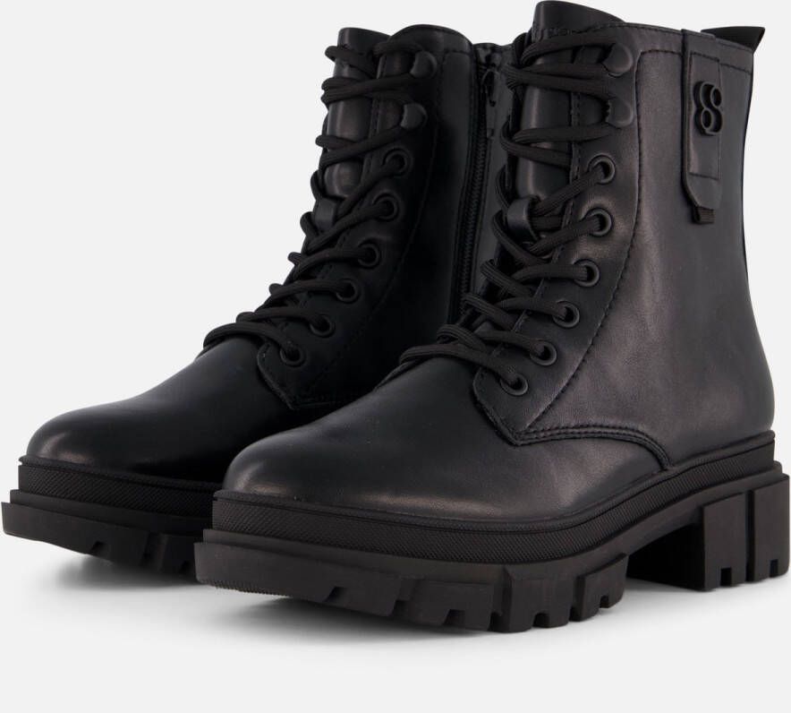 s.Oliver Vegan veterboots zwart