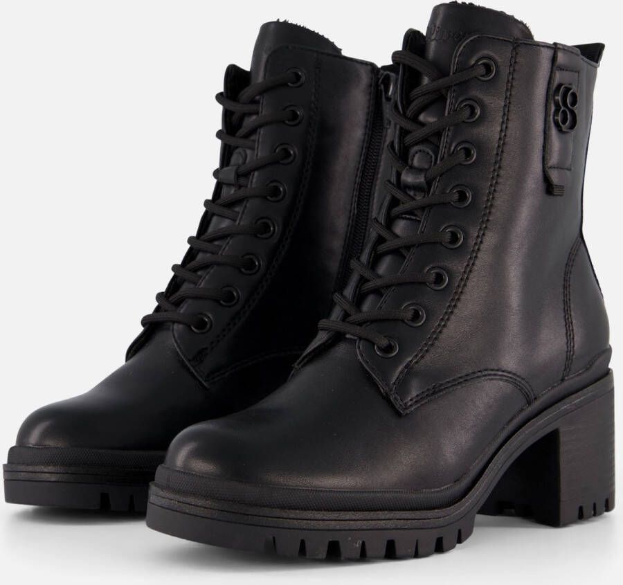 s.Oliver veterboots zwart