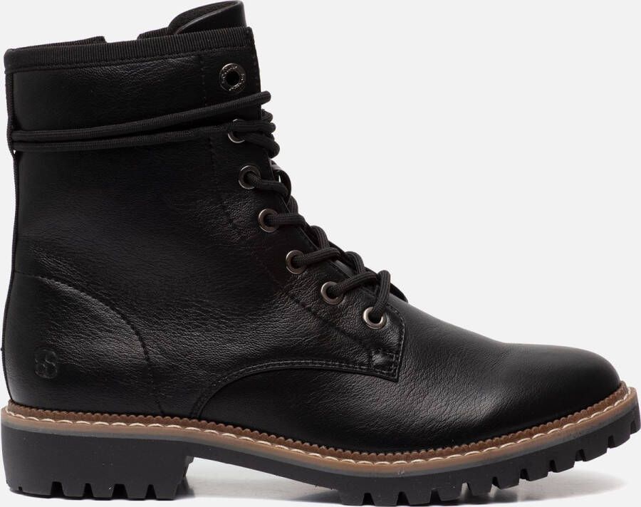 S.Oliver Veterboots zwart Synthetisch 172814