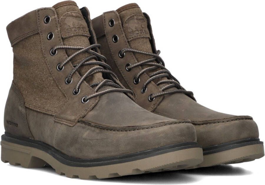 Sorel Carson Moc Wp Veterboots Laarzen Met Veters Heren Bruin