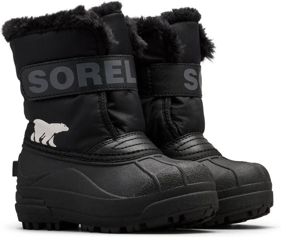 Sorel CHILDRENS SNOW COM DER™ BOOT Youth Unisex Little Snowboots Black Charcoal