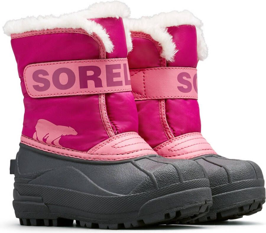 Sorel CHILDRENS SNOW COMMANDER™ BOOT Youth Unisex Little Snowboots Tropic Pink Deep Blush