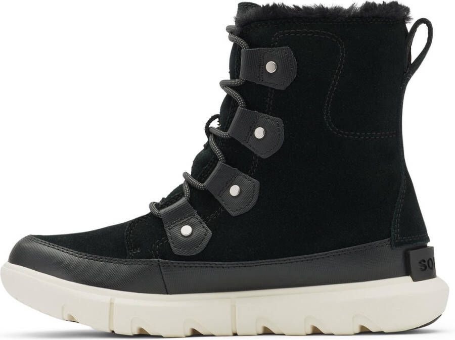 Gorpcore Sorel Explorer Ii Joan Faux Fur Wp Vachtlaarzen Warme Laarzen Dames Zwart